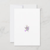 バタフライフェアリータトゥーベクトル – ヴィンテージフローラアート セーブザデート (裏面)