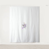 バタフライフェアリータトゥーベクトル – ヴィンテージフローラアート タペストリー (正面)