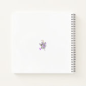 バタフライフェアリータトゥーベクトル – ヴィンテージフローラアート ノートブック (裏面)