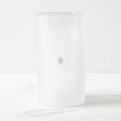 バタフライフェアリータトゥーベクトル – ヴィンテージフローラアート フロストグラスビールジョッキ (中央)