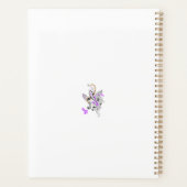 バタフライフェアリータトゥーベクトル – ヴィンテージフローラアート プランナー手帳 (裏面)