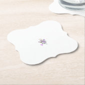 バタフライフェアリータトゥーベクトル – ヴィンテージフローラアート ペーパーコースター (アングル)