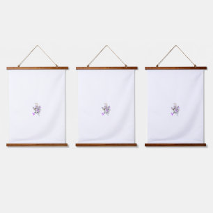 バタフライフェアリータトゥーベクトル – ヴィンテージフローラアート 吊り下げ型タペストリー