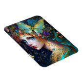 バタフライフェアリー小妖精や小人レディファンタジーアート マグネット (右側)