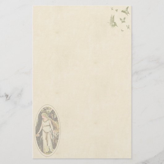 バタフライフェアリー文房具 便箋 (正面)