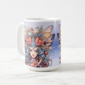 バタフライフェアリー母マグ コーヒーマグカップ (正面左)