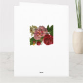 バタフライフェアリー&センタール誕生日 カード (裏面)