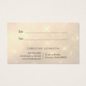 バタフライフェイクグリッターロゴアポイントメントカード (裏面)