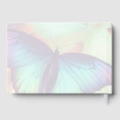 バタフライフォイルモノグラムスクラップブックアルバム ゲストブック (裏面)