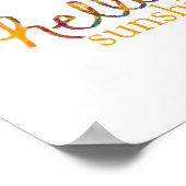 バタフライフォトアートのハローサンシャインポスター ポスター (角)