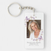 バタフライフォトメモリアル祈りの言葉 キーホルダー (正面)