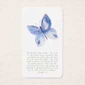 バタフライフォトメモリ祈りの言葉カード (正面)