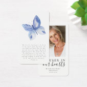 バタフライフォトメモリ祈りの言葉カード (デスク)