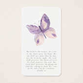 バタフライフォトメモリ祈りの言葉カード (正面)