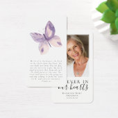 バタフライフォトメモリ祈りの言葉カード (デスク)