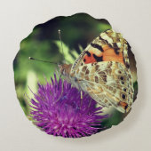 バタフライフォトラウンド投げクッション ラウンドクッション (裏面)