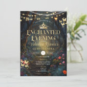 バタフライフォレストキンセアニラ15アノスフラワーズ金ゴールド 招待状 (スタンド正面)