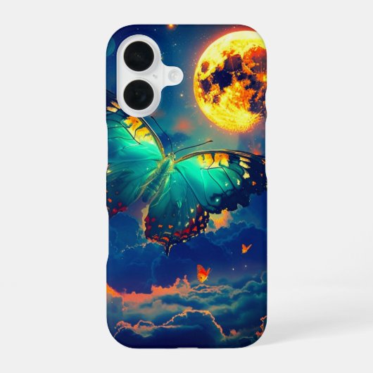バタフライフォンケース iPhone 16ケース (裏面)