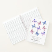 バタフライフォーエバーフォーエバーズハート葬儀ゲストブック ノートブック (内部)