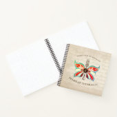 バタフライフォークの個人用料理本レシピ帳 ノートブック (内部)