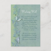 バタフライフライトフローラウィッシングウェルカード エンクロージャーカード (正面)