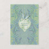 バタフライフライトフローラウィッシングウェルカード エンクロージャーカード (裏面)