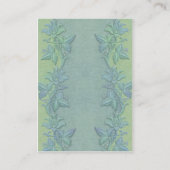 バタフライフライトフローラルウィッシングウェルカード エンクロージャーカード (裏面)