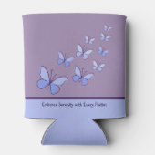 バタフライフラッターで青 – セレニティを抱き込む… 缶クーラー (裏面)