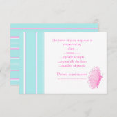 バタフライフラッタRSVP 出欠カード (正面/裏面)