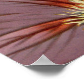 バタフライフラワーガーデンブライダルウェルカムサイン ポスター (角)