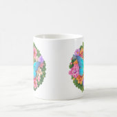 バタフライフラワーガーデン コーヒーマグカップ (中央)