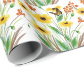 バタフライフラワーガーデン ラッピングペーパー (ロールコーナー)