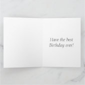 バタフライフラワーズ誕生日ビッググリーティングカード カード (内部)