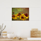 バタフライフラワーバイブル聖なる書物、 経典 ポスター (キッチン)