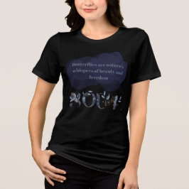 バタフライフリーダム引用文Tシャツ トライブレンドＴシャツ