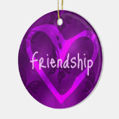 バタフライフレンドシップオーナメント セラミックオーナメント (左)