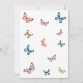 バタフライフローラお祝いの生活葬儀 招待状 (裏面)