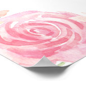 バタフライフローラウェルカムサイン ポスター (角)