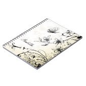 バタフライフローラガーデンスケッチ ノートブック (左側)