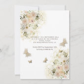 バタフライフローラガーデンsweet sixteen招待 招待状 (裏面)