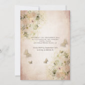 バタフライフローラガーデンsweet sixteen招待 招待状 (裏面)