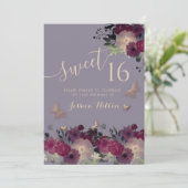 バタフライフローラガーデンsweet sixteen招待 招待状 (スタンド正面)