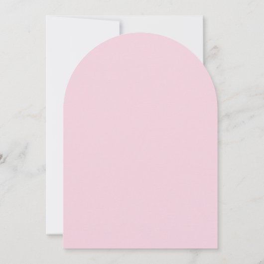 バタフライフローラガールベビーシャワー招待状 招待状 (裏面)