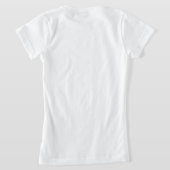 バタフライフローラテーマ10誕生日 Tシャツ (レイダウン裏面)