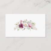 バタフライフローラピンクガールおむつラッフル エンクロージャーカード (裏面)