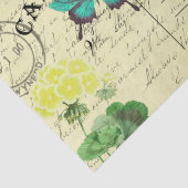 バタフライフローラフランスのはがき切り 薄葉紙 (詳細)