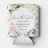 バタフライフローラフレームキンセアニェラ日付の保存 缶クーラー (裏面)