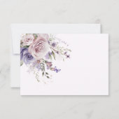 バタフライフローラブライダルシャワーアドバイスウィズカード サンキューカード (裏面)