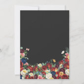 バタフライフローラメキシコ刺繍キンセアニェラ 招待状 (裏面)