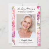 バタフライフローラ写真記念碑 サンキューカード (正面)